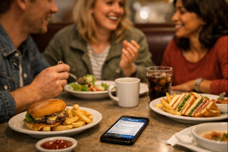 Friends at restaurant